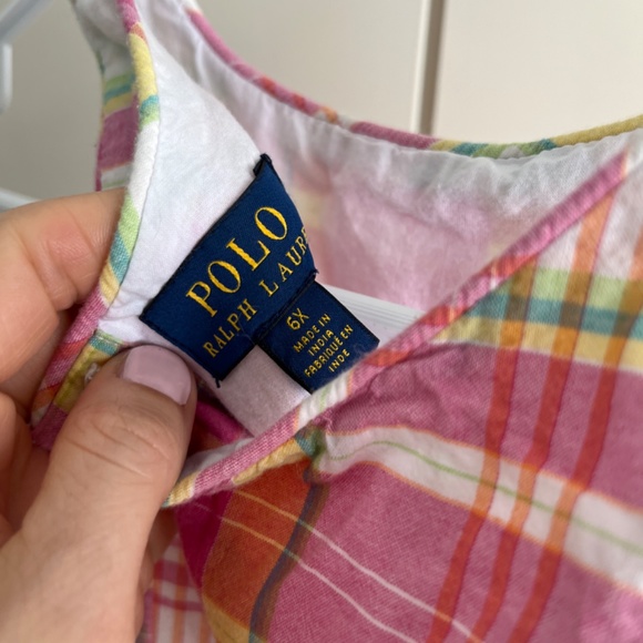 Ralph Lauren girls 6x plaid dress - Picture 5 of 5